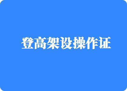 人妖射精汇编登高架设操作证